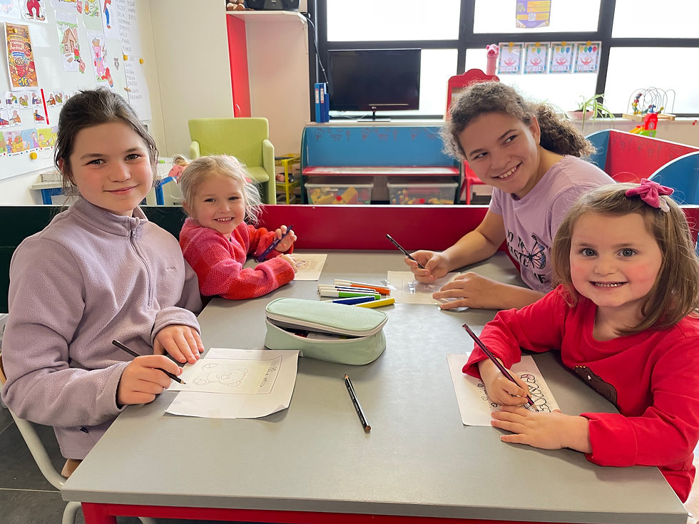 L5 + K1 Knutselen met meter en peter voor Valentijn ❤️