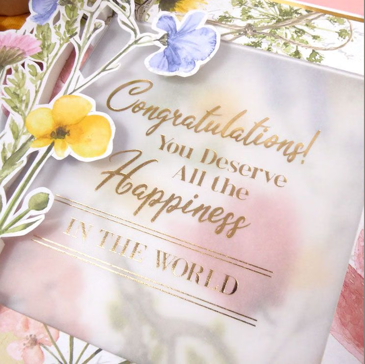 Thumbnail: Luxury Foiled Parchment Sentiment Sheets