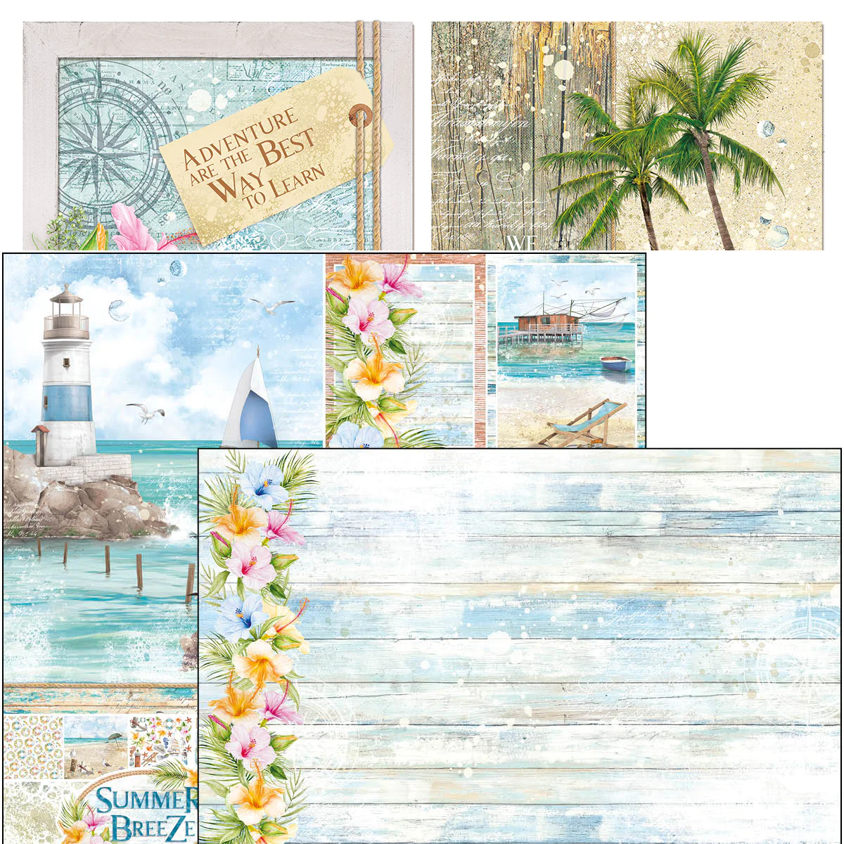 Summer Breeze Paper Pad 12"x12"