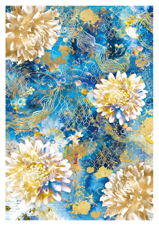 Thumbnail: Indigo Vellum Paper Patterns  A4