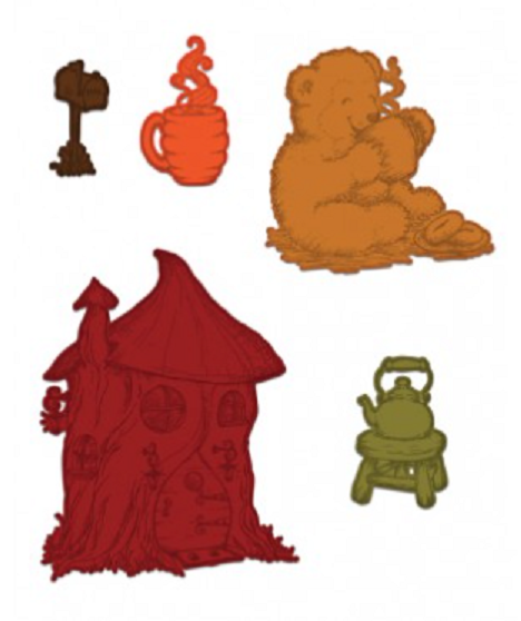 Beary Fun Retreat Collection - Happy Time Treehouse Dies