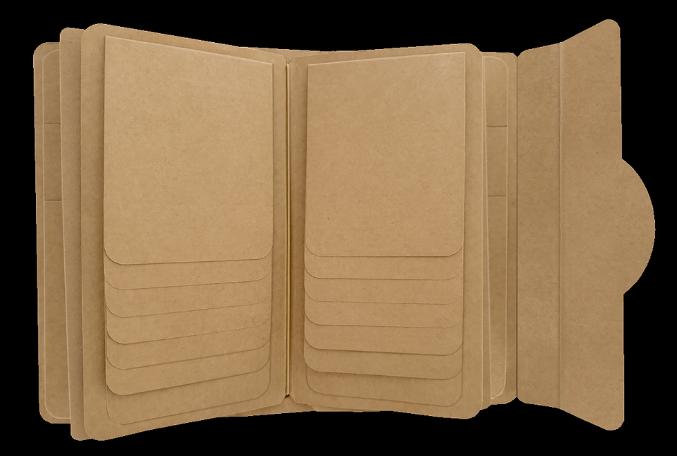 Thumbnail: Window Shoulder Box & Travel Album with Inserts – Waterfall Folder & Journaling