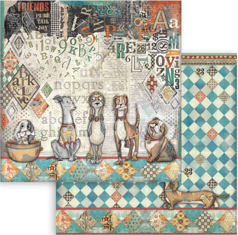 Thumbnail: Furry Friends Scrapbooking Pad 12"X12"