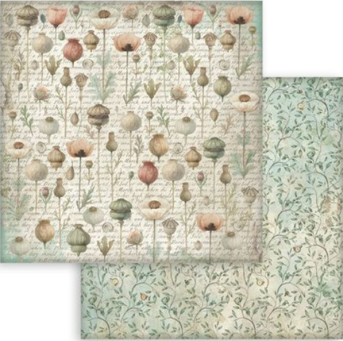 Thumbnail: Herbarium Silvae Double-Sided Backgrounds Scrapbooking Pad 12"x12"