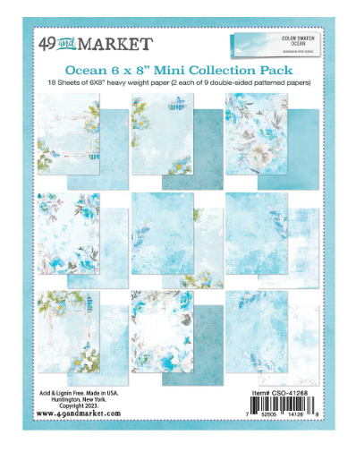 Color Swatch Ocean – 6×8 Mini Collection Paper Pack