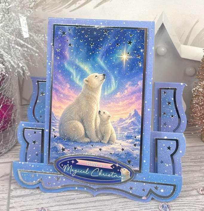Thumbnail: Christmas Centre-Stepper Cards -Stunning Silver
