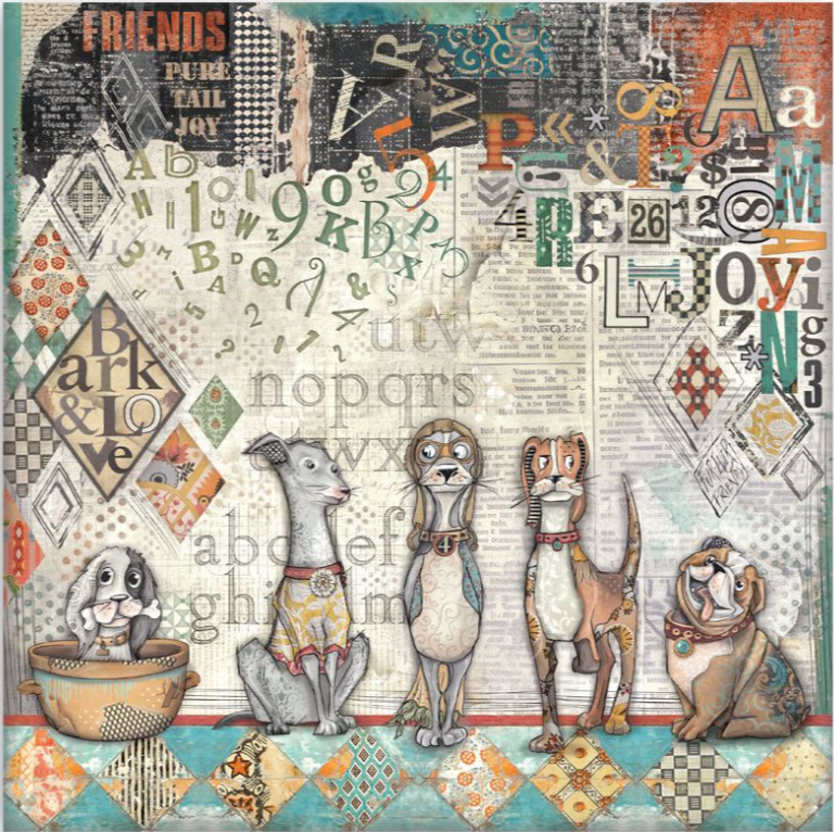 Thumbnail: Furry Friends Single-Sided Paper Pad 8"X8"