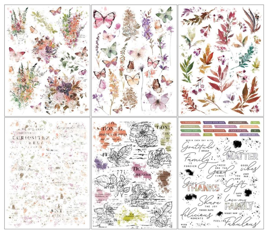 Thumbnail: ARToptions Plum Grove – 6×8 Rub-on Transfer Set