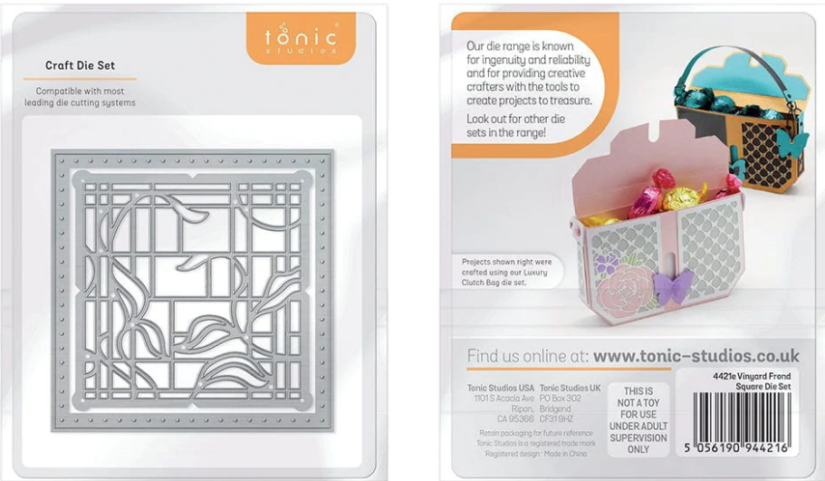 Thumbnail: Vinyard Frond Square Die Set