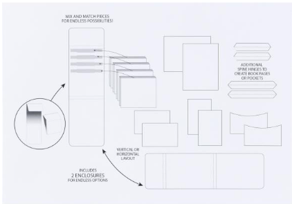Thumbnail: Create-An-Album Foundation Inserts - Assort 1 - White