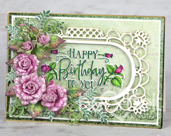 Thumbnail: Elegant Rose Sentiments Cling Stamp Set