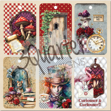 Thumbnail: Red Queen 8x8 Paper Pack & Diecuts Set