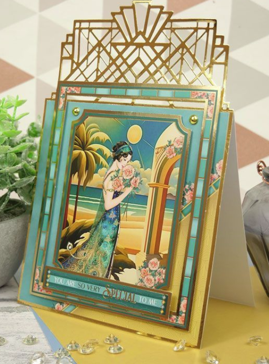 Thumbnail: Art Deco Gatefold Panel Moonstone Dies