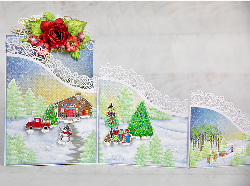 Thumbnail: Heartfelt Creations 5"x 7" Foldout Cards-White