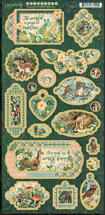 Woodland Friends Chipboard