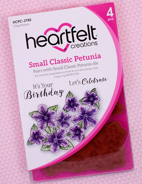 Thumbnail: Small Classic Petunias Stamp and Die Set