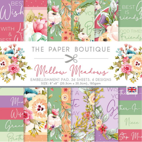 Mellow Meadows 8x8 Embellishments Pad