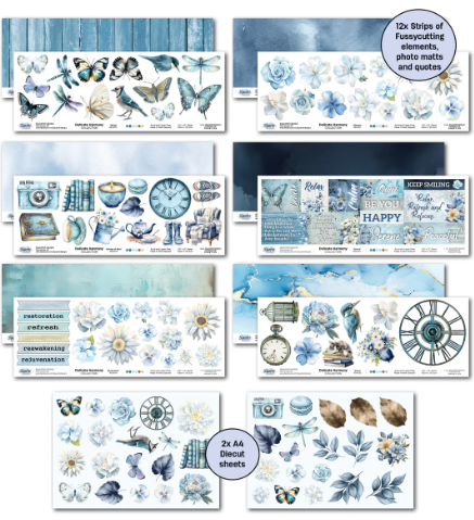 Thumbnail: Delicate Harmony 12x12 Design Paper & Diecuts Set