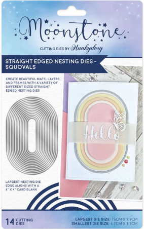 Straight Edged Nesting Dies - Squovals