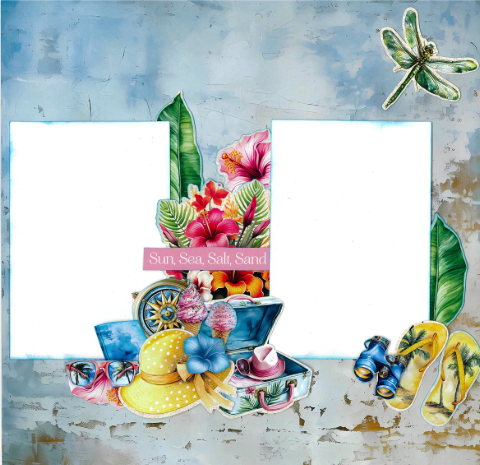 Thumbnail: Tropic Excursion 12x12 Design Paper & Diecuts Set