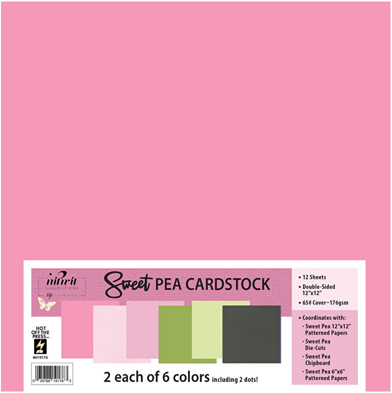 SWEET PEA 12"X12" CARDSTOCK PACK