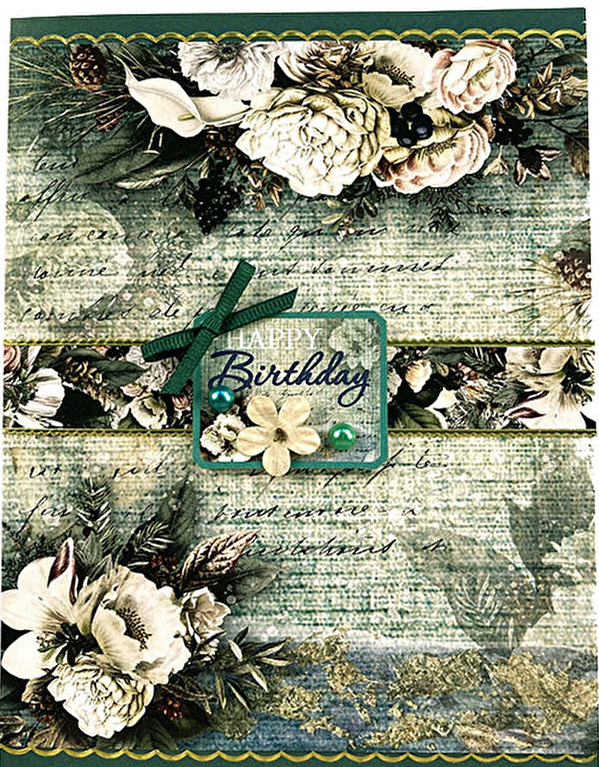 Thumbnail: ETHEREAL BOUQUETS 6"X6" PATTERNED CARDSTOCK