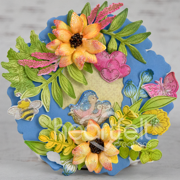 Thumbnail: Summer Wreath Accents Cling Stamp Set