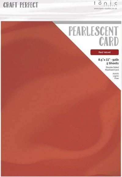 Pearlescent Card - Red Velvet