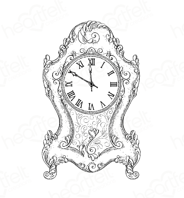 Elegant Moments Timepiece Cling Stamp Set