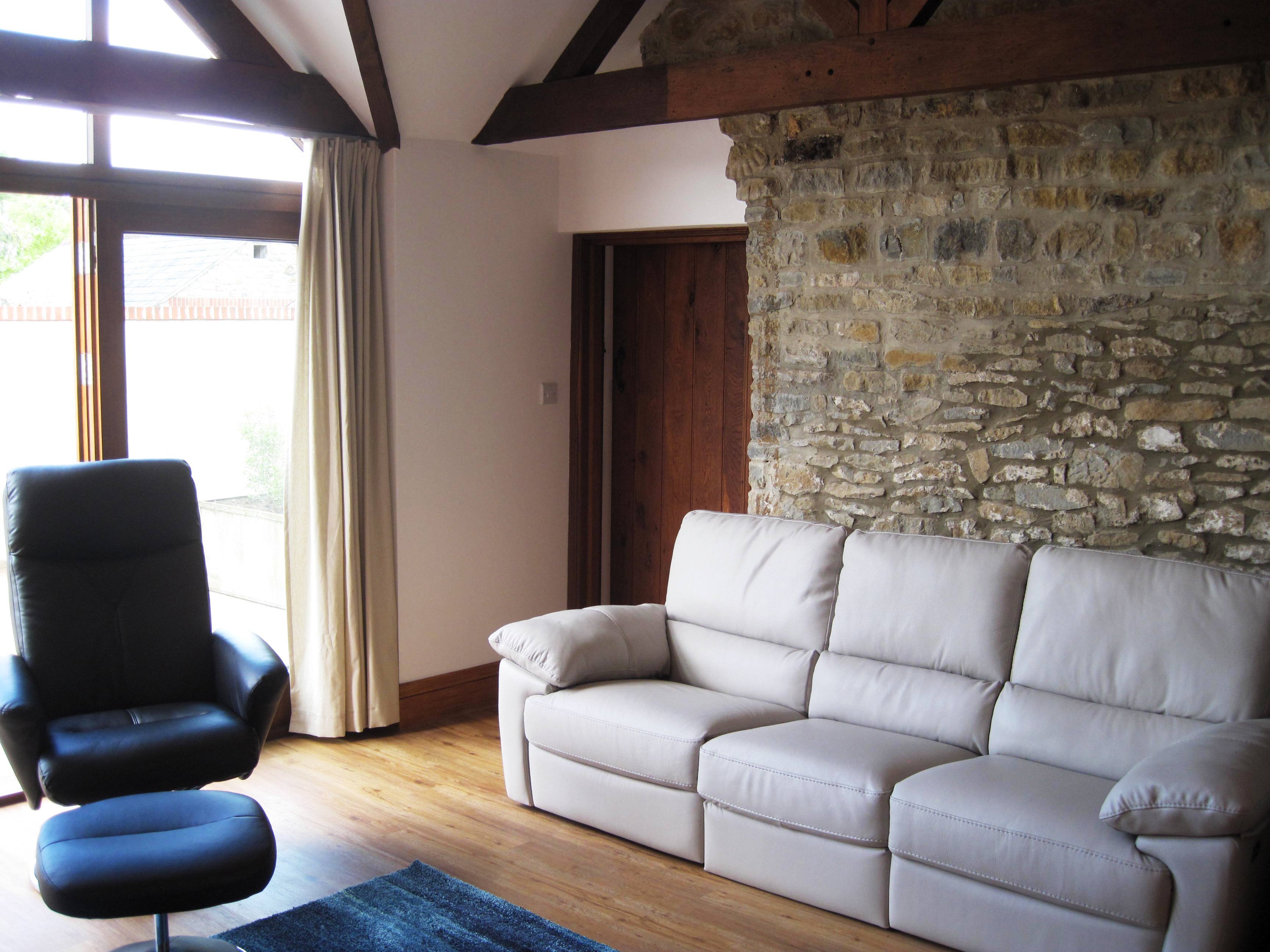 Stone barn sitting area sofa IMG_1842