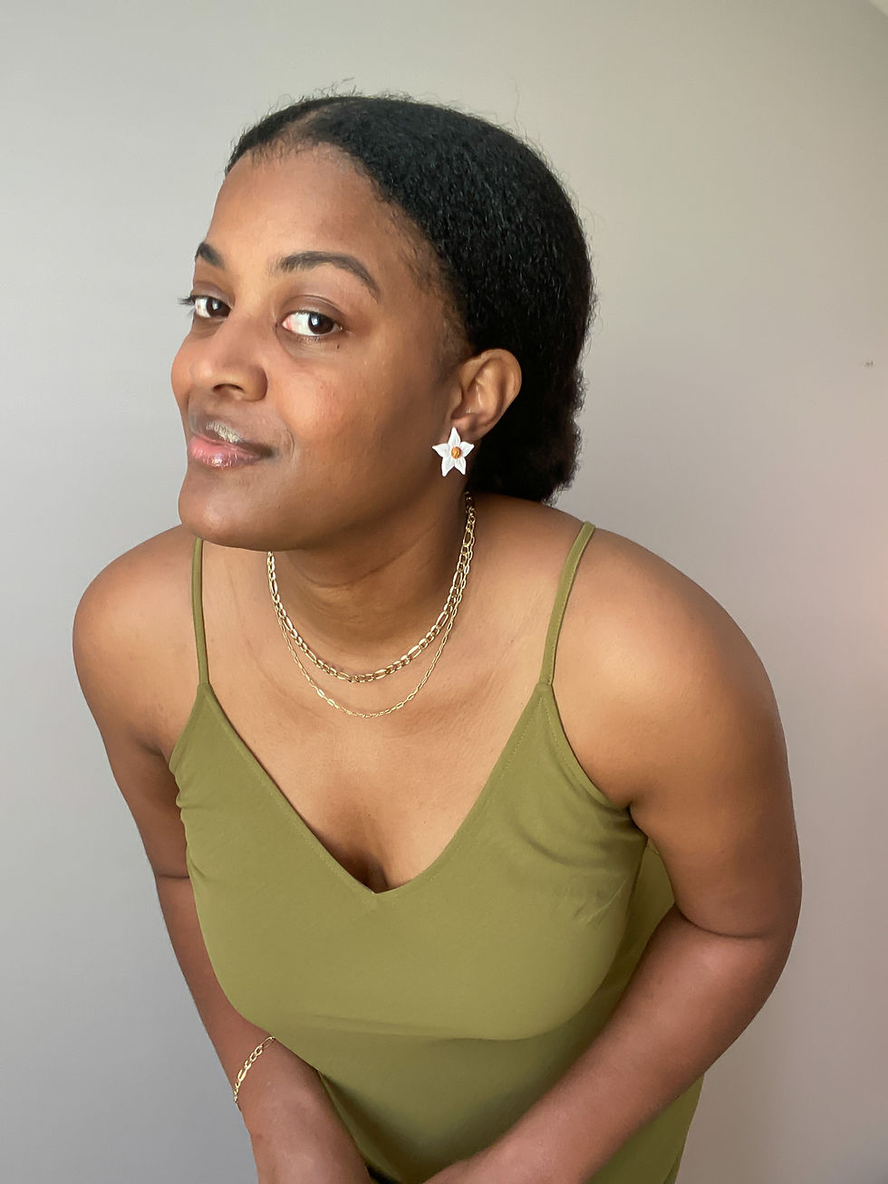 Thumbnail: Lumeria Mini Flower Earrings - White