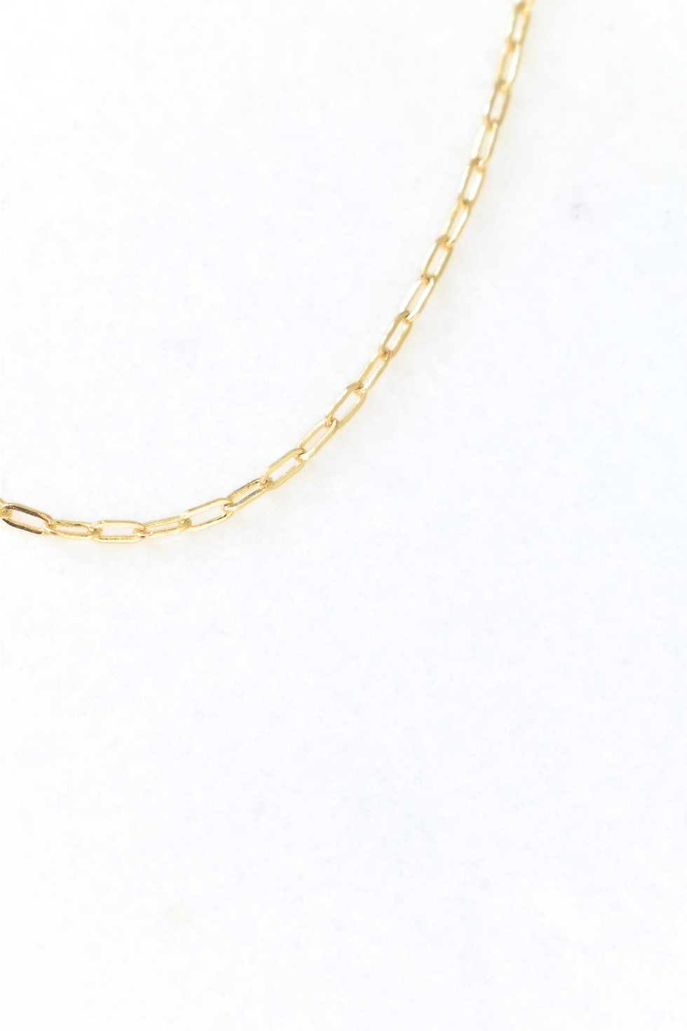 Thumbnail: 14K Gold Paperclip Necklace
