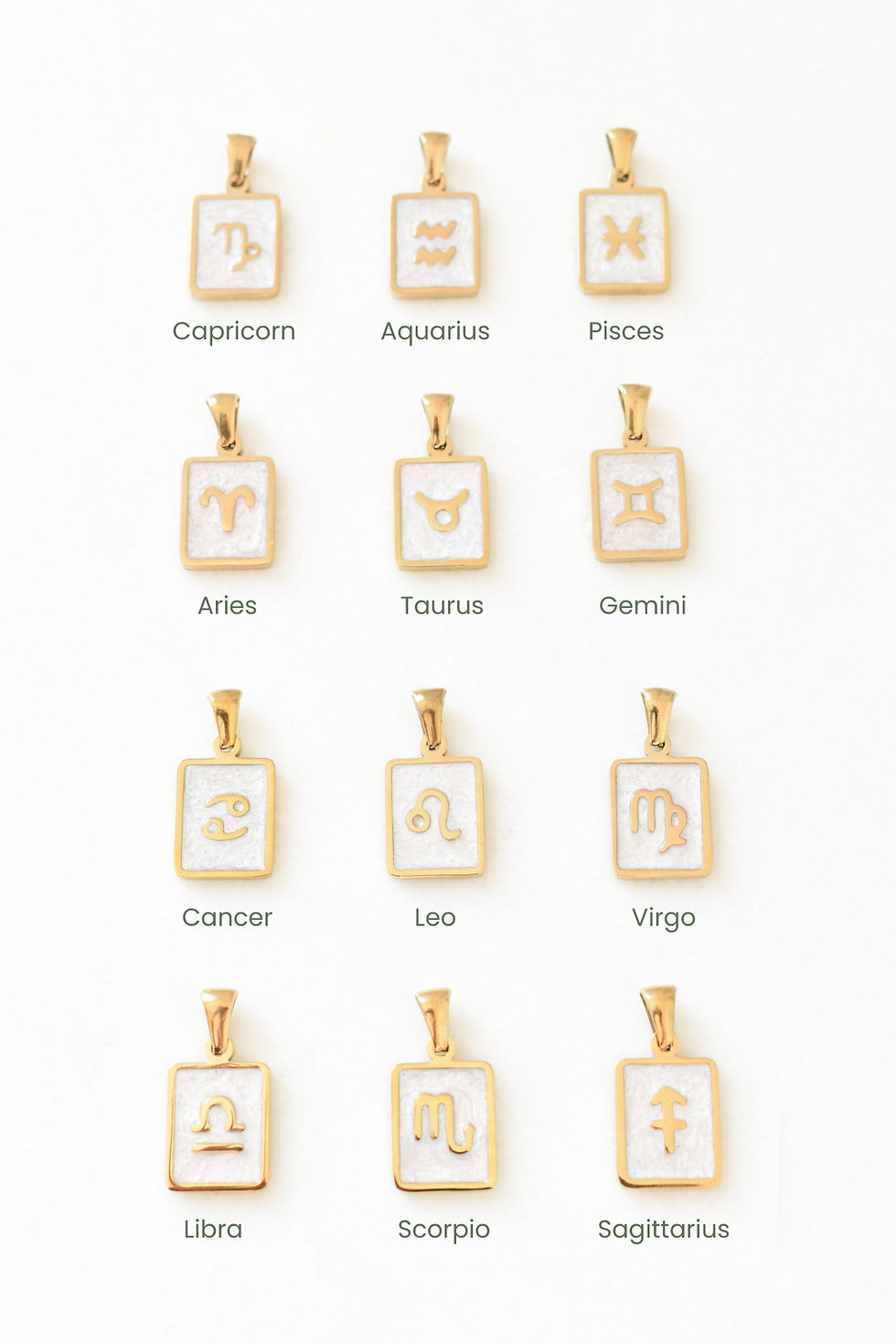Thumbnail: Zodiac Tag Charm Necklace