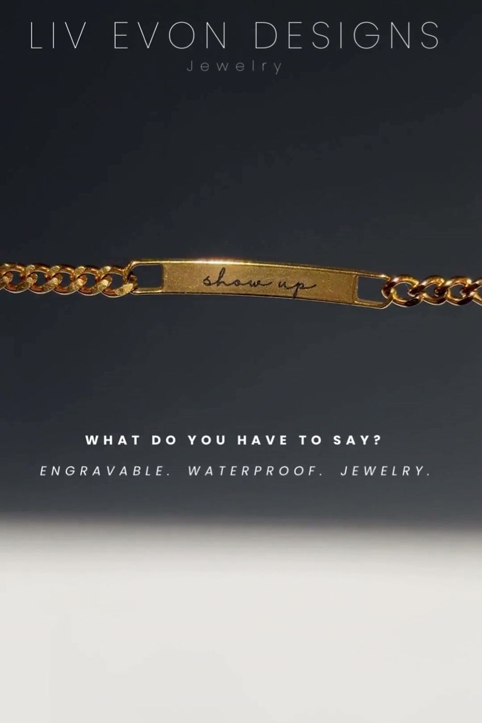 Miniatura: With You Curb Bar Bracelet - Personalize