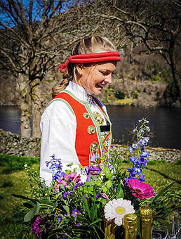 Mottakelse på Øvre-Eide Gård i Bergen