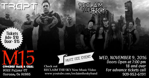 Trapt with Reclaim The Sky