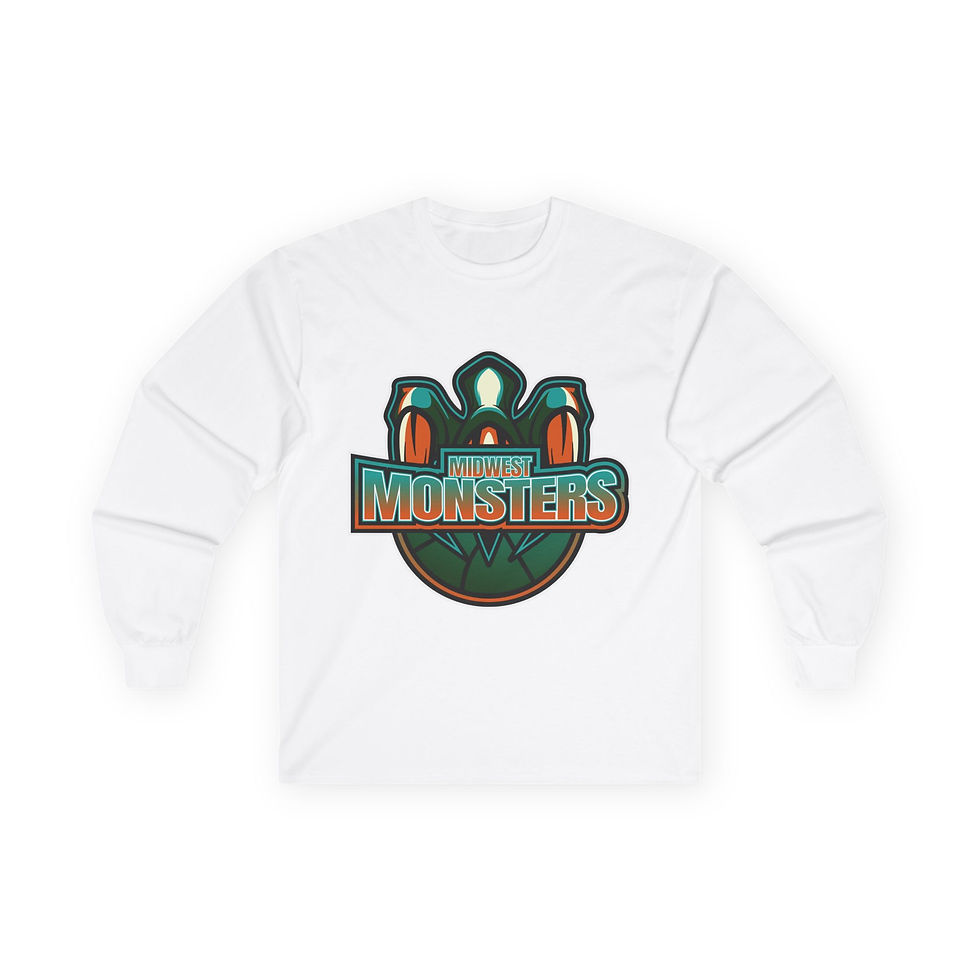 Thumbnail: Midwest Monsters Unisex Long Sleeve Tee - Perfect for Fans and Game Day Wear