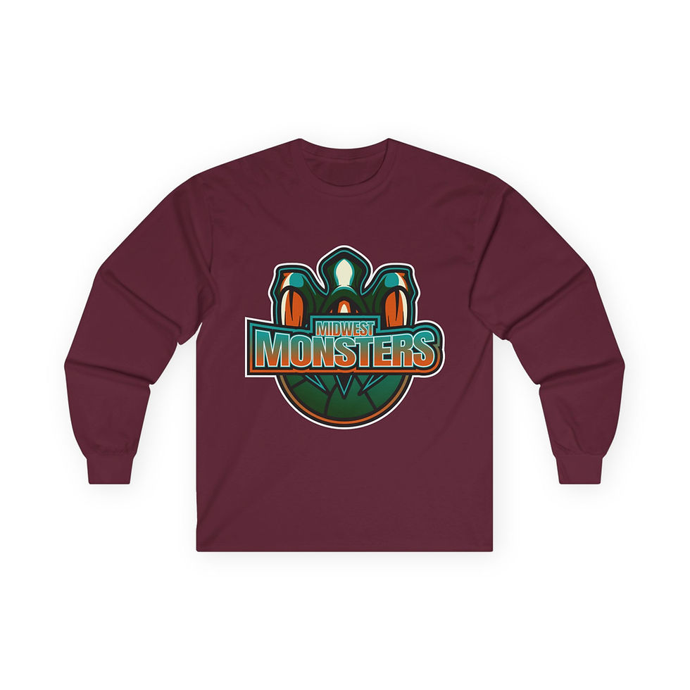 Thumbnail: Midwest Monsters Unisex Long Sleeve Tee - Perfect for Fans and Game Day Wear