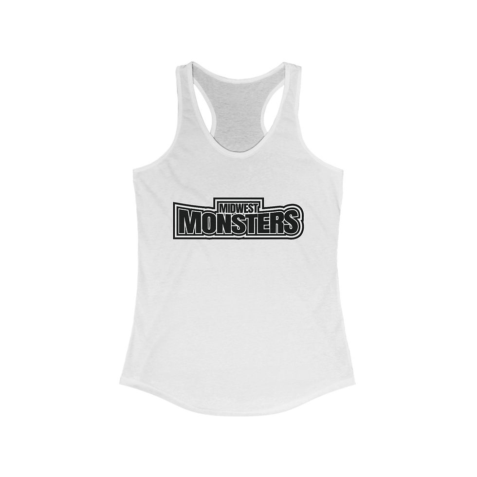 Midwest Monsters Women's Racerback Tank - Sporty Graphic Tee