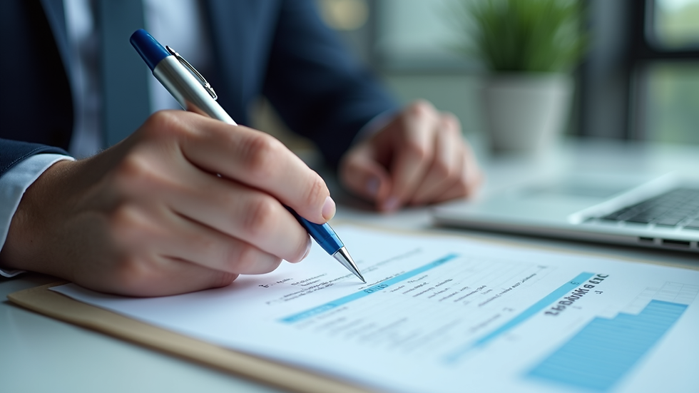 Close-up view of an auditor reviewing ISO 27001 compliance checklist