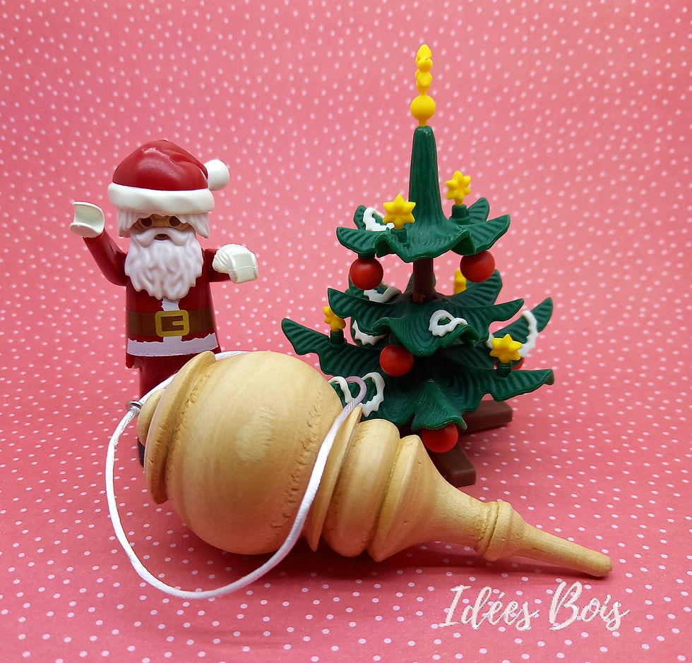 Miniature : Décoration sapin "bonhomme de neige"  en Sapin