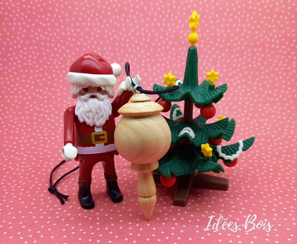Miniature : Décoration sapin "bonhomme de neige"  en Sapin
