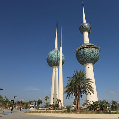 Picture of the water towers in Kuwait City
