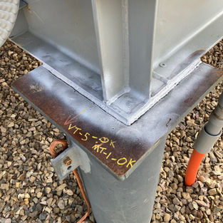 Pile Cap Magnetic Particle Testing