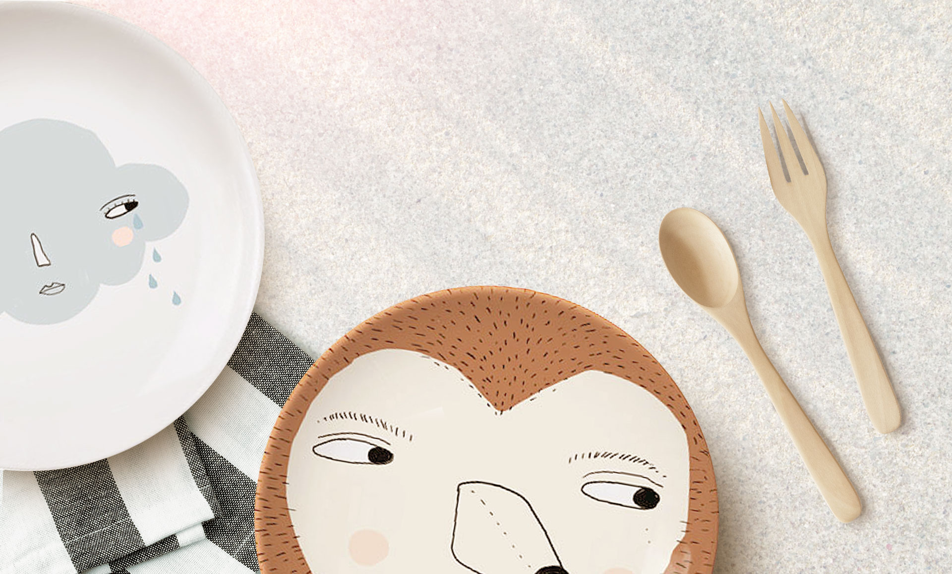 Arranged Food and Objects