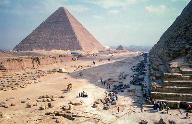 Vista de las pirámides de Giza