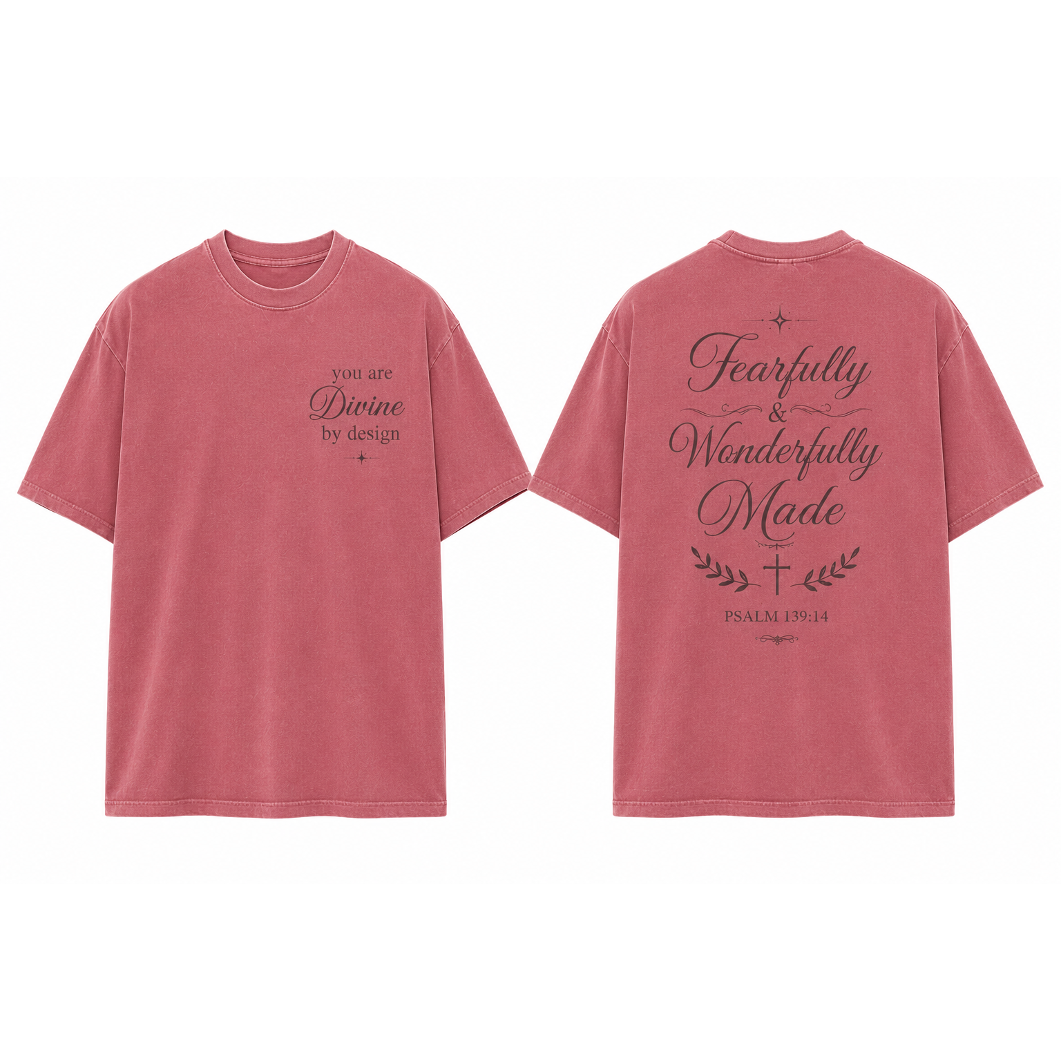 Women's Vintage T-shirt 100% cotton "You are Divine by Design"