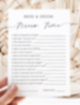 wedding bride and groom trivia printable table games