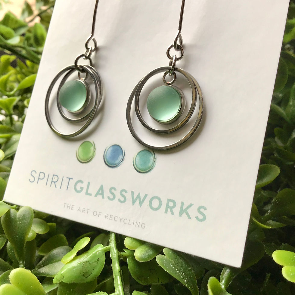 Thumbnail: Circle Earrings Lever Back Stainless