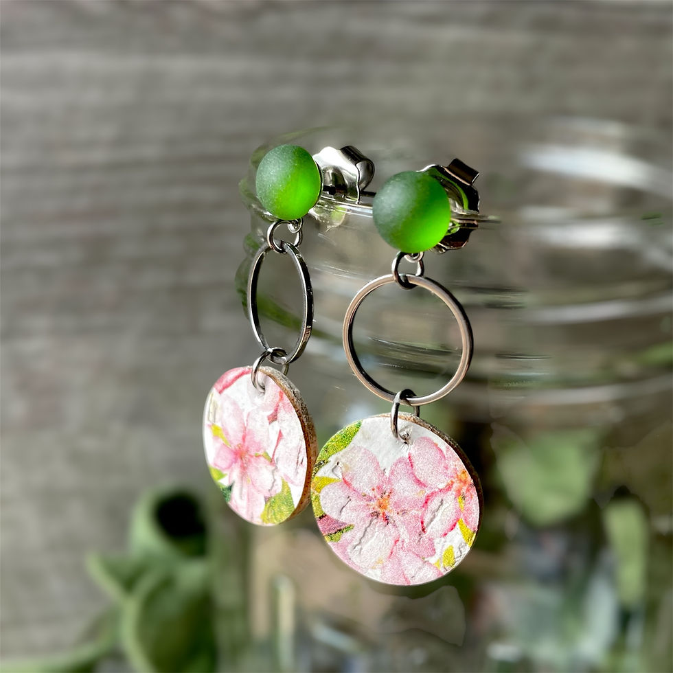 Thumbnail: Cork Dangle Post Earrings